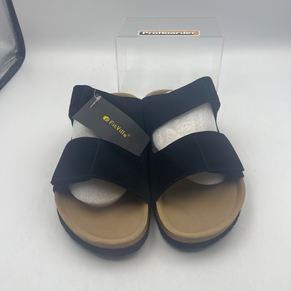 NEW Fitville Arch Rebound Sandal Black EUR 44 - Picture 6 of 7